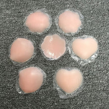 Load image into Gallery viewer, 1Pair Cool Reusable Self-Adhesive Silicone Breast Nipple Cover Bra Pasties Pad Natural Color One Size Nipple Stickers lingerie